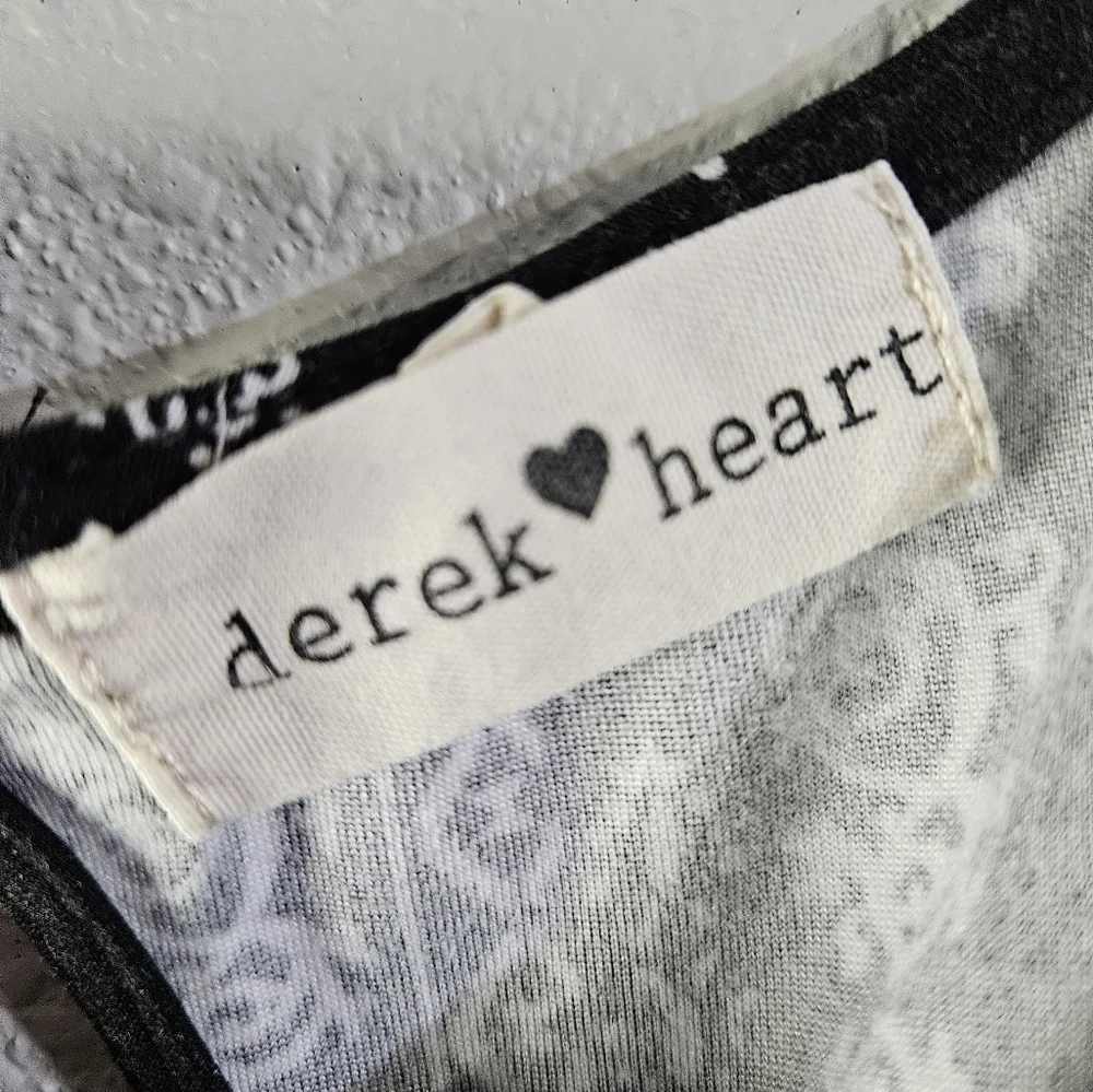 Derek Heart Black & White Knit Dress 2X - Picture 4 of 4